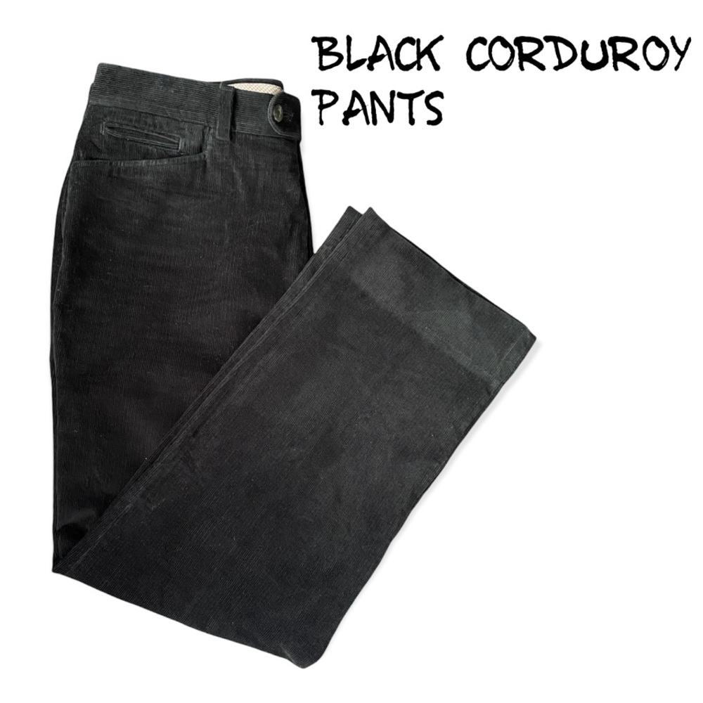 Black Corduroy Dress Pants Size 34R - Picture 1 of 12